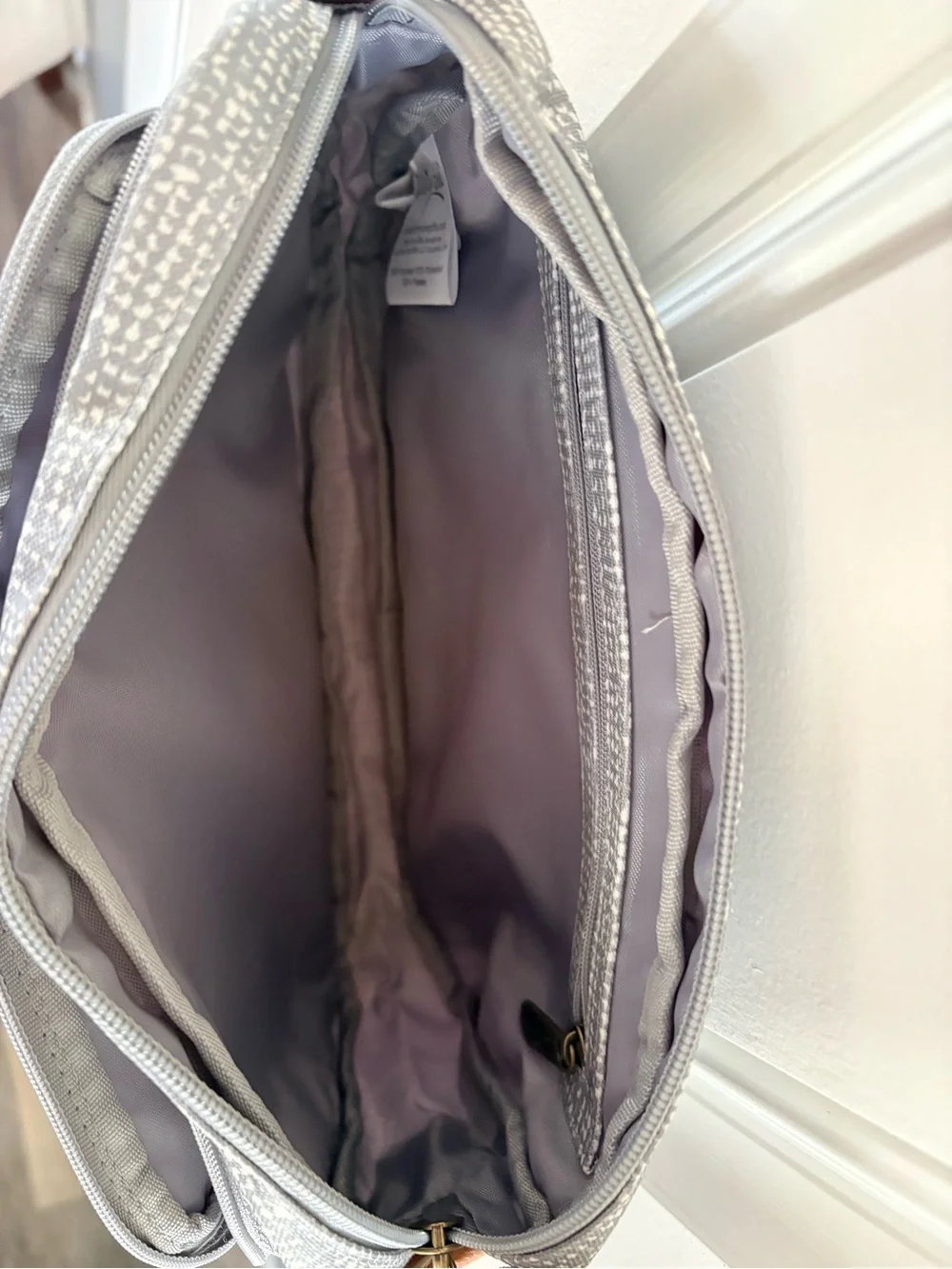 Thirty-One Gray Crossbody Organizer Bag